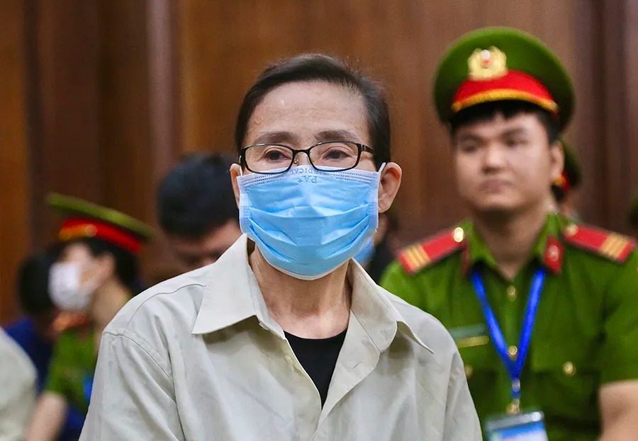 Bị cáo Vũ Hoàng Oanh, chủ mưu cầm đầu đường dây ma túy bị tuyên án tử hình. Ảnh: HOÀNG GIANG