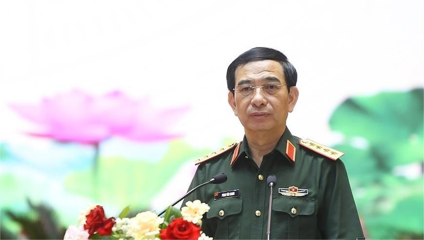 Đại tướng Phan Văn Giang phát biểu chỉ đạo Hội nghị.